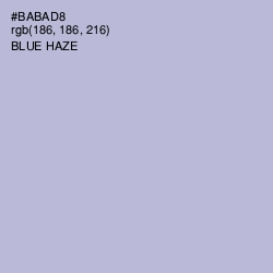 #BABAD8 - Blue Haze Color Image